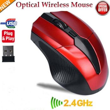 Mouse Cordless Red 8