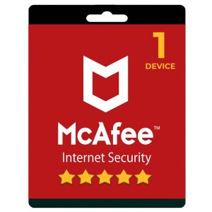 McAfee Internet Security 1 to 5 Device - 1 Year | Last Version