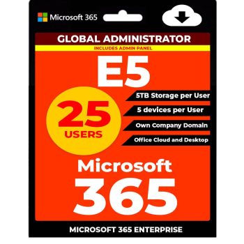 Microsoft 365 E5 - 25 USER